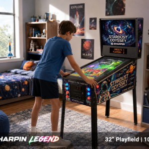 32 Inch Virtual Pinball Machine for Home | Sharpin Legend